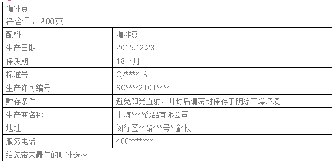 食品标签